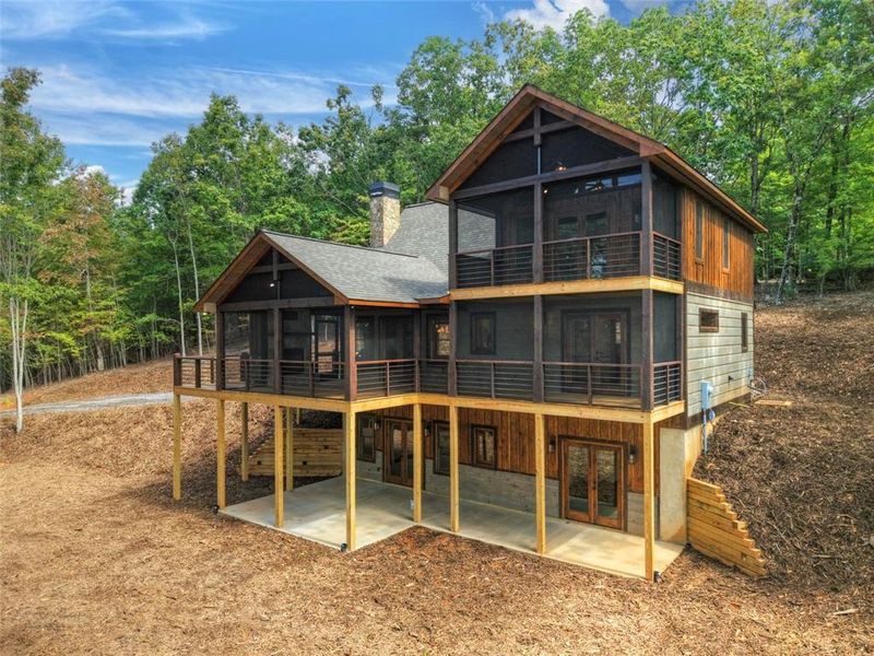 Front exterior of a new home in , Morganton, GA, highlighting curb appeal (Image 23).