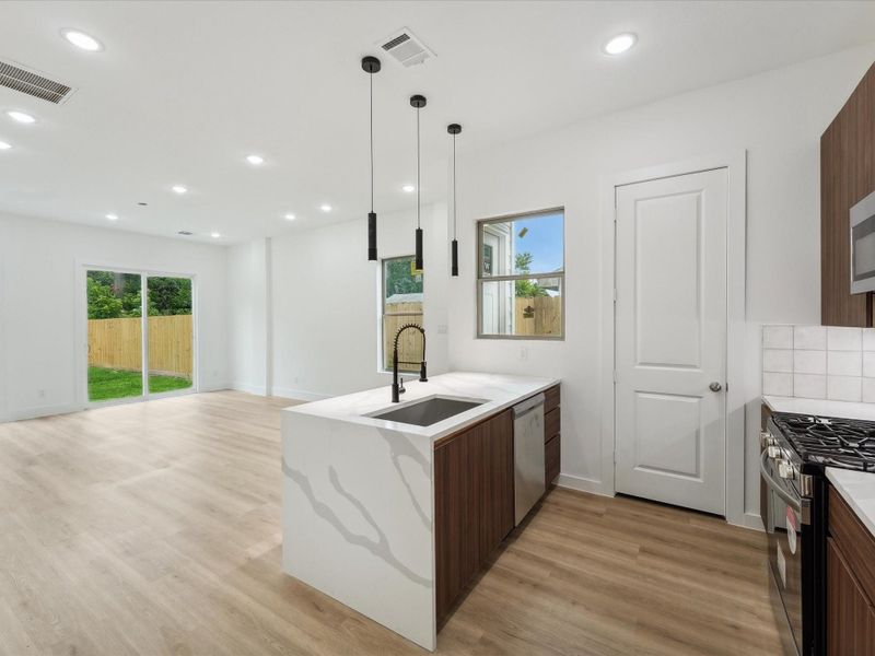 Furnished interior view inside a new home in , Houston (Image 9).