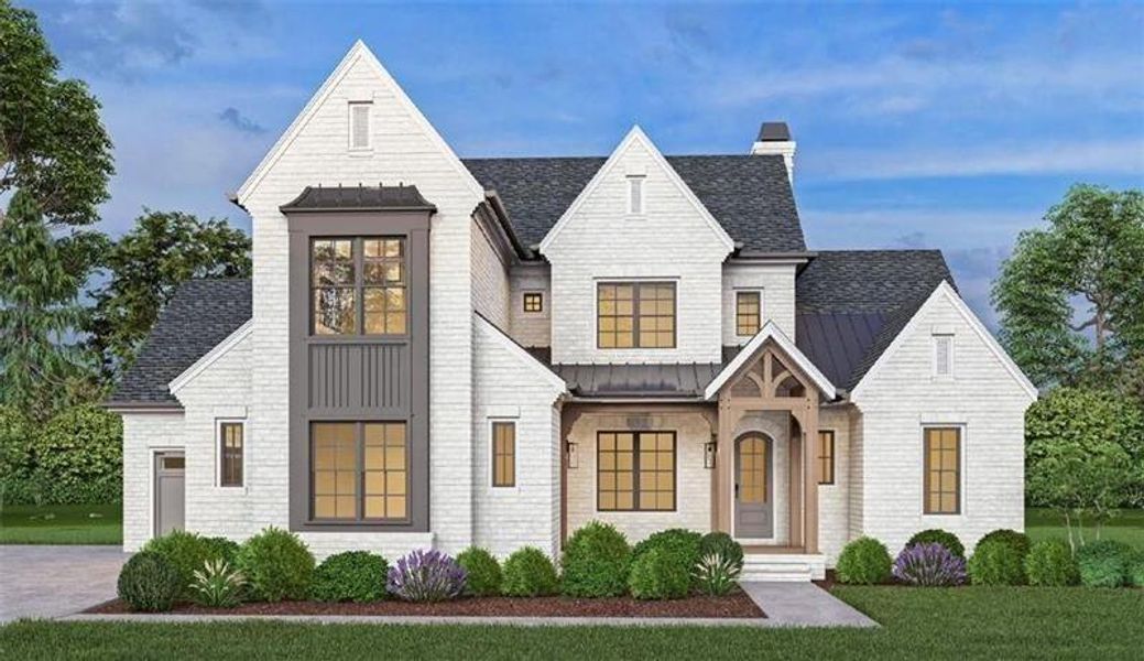 Front exterior of a new home in , Rydal, GA, highlighting curb appeal (Image 2). Front exterior of a new home in , Rydal, GA, highlighting curb appeal (Image 2).