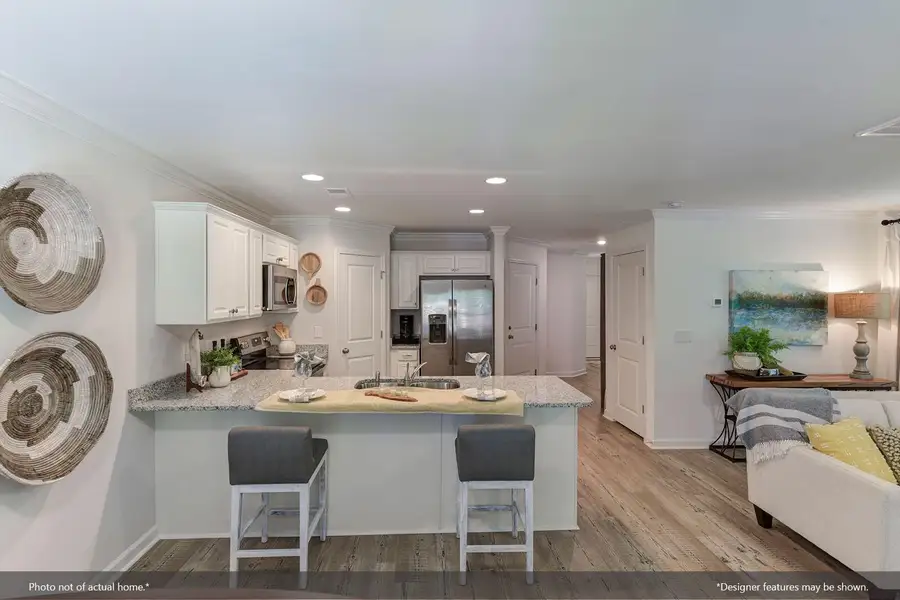 Furnished interior view inside a new home in Central Creek, Goose Creek (Image 11). Furnished interior view inside a new home in Central Creek, Goose Creek (Image 11).