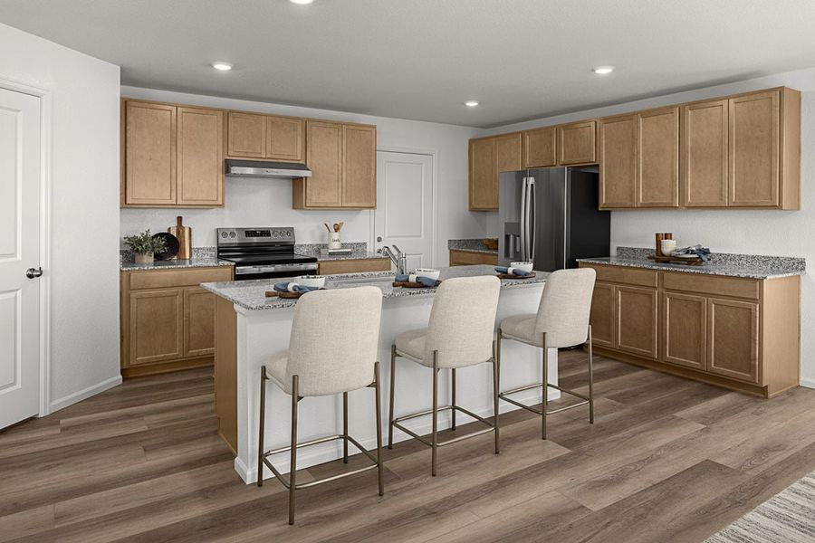 Representative furnished interior of a home built from the 2502 Modeled by KB Home in Legato, Commerce City (Image 10).