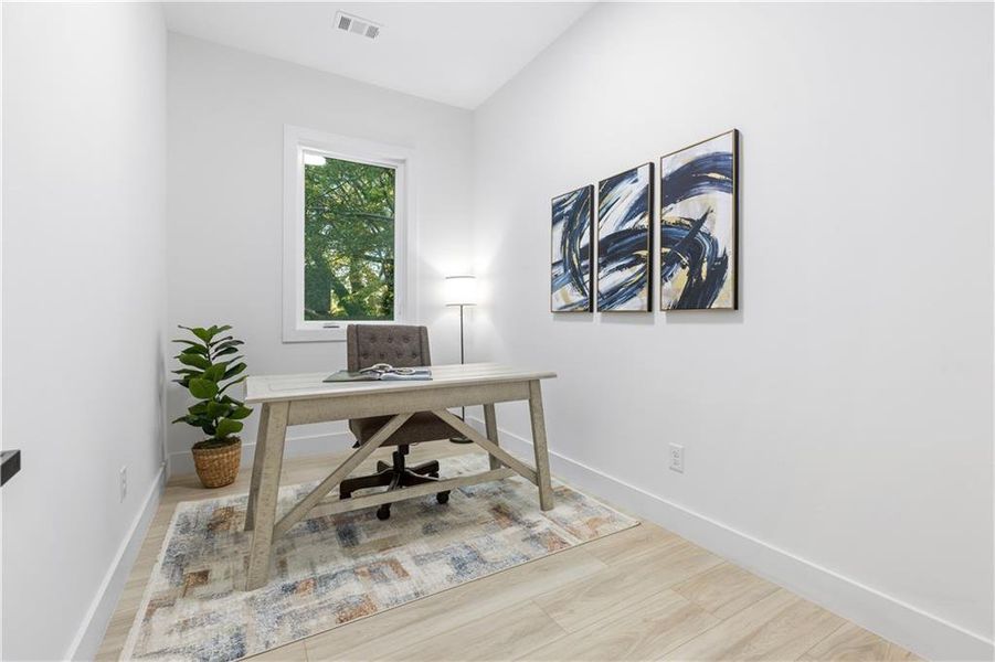 Furnished interior view inside a new home in , Lawrenceville (Image 10). Furnished interior view inside a new home in , Lawrenceville (Image 10).