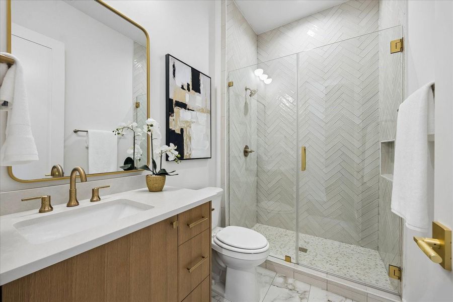 Furnished interior view inside a new home in , Houston (Image 22).