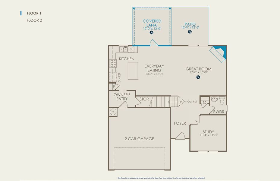 Aspire Floor Plan, Quick Move-In Home, Floor 1