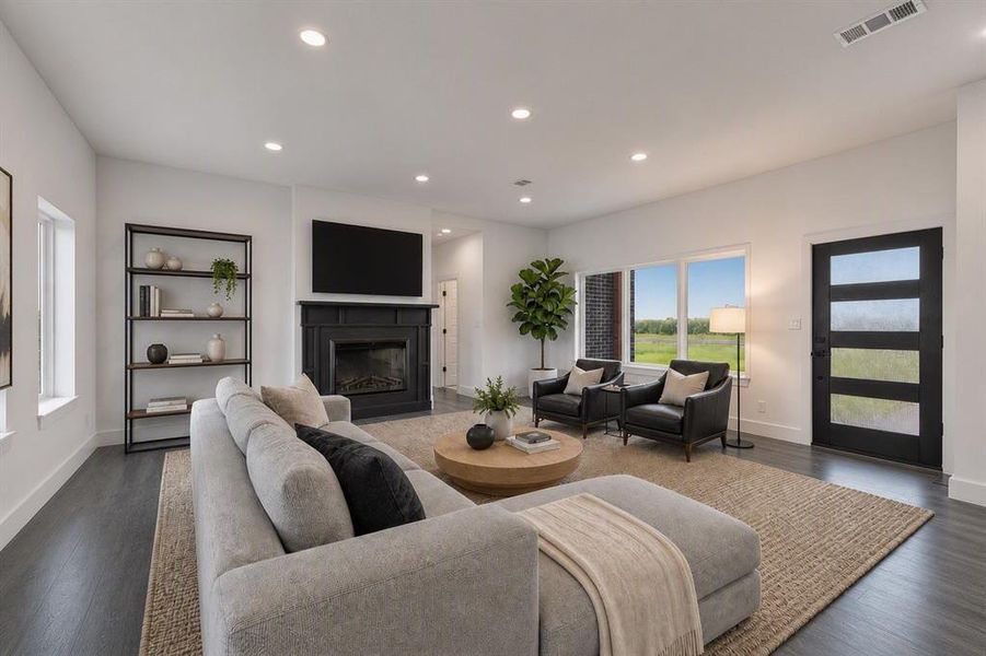 Furnished interior view inside a new home in , Avalon (Image 15).