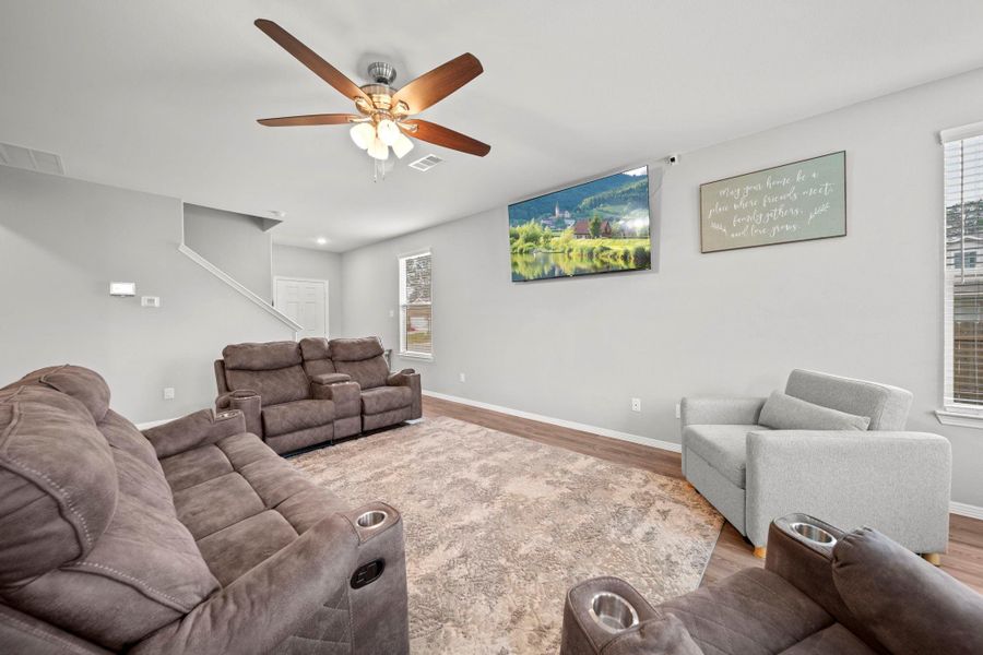 Furnished interior view inside a new home in , Porter (Image 16). Furnished interior view inside a new home in , Porter (Image 16).