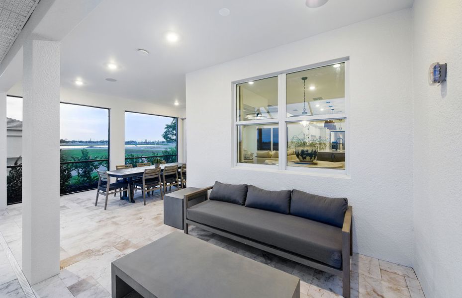 Covered lanai, perfect for outdoor living in your new home