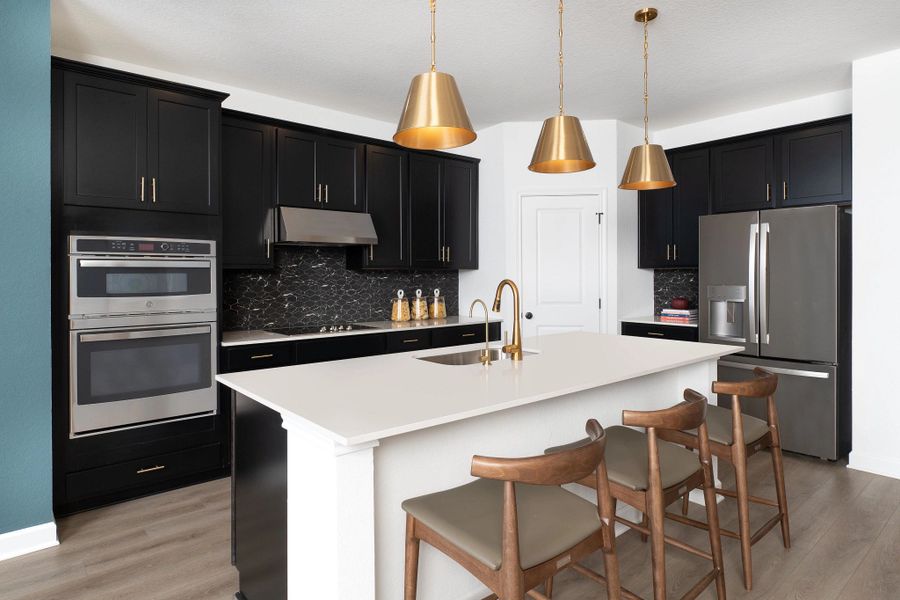 Representative furnished interior of a home built from the Gage by Ashton Woods in The Heights at Saddlebrook Ranch 60's, Schertz (Image 15).