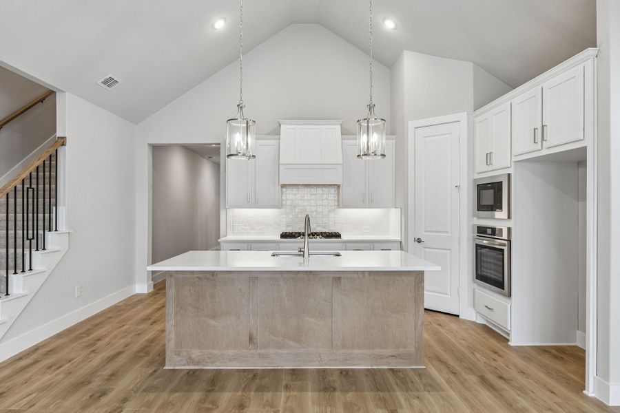 Furnished interior view inside a new home in Painted Tree Woodland West, McKinney (Image 7).