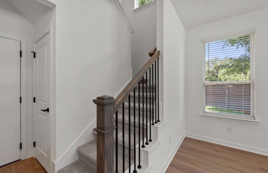 Spacious, unfurnished interior of a new home in Monarch on Main, Round Rock (Image 32). Spacious, unfurnished interior of a new home in Monarch on Main, Round Rock (Image 32).