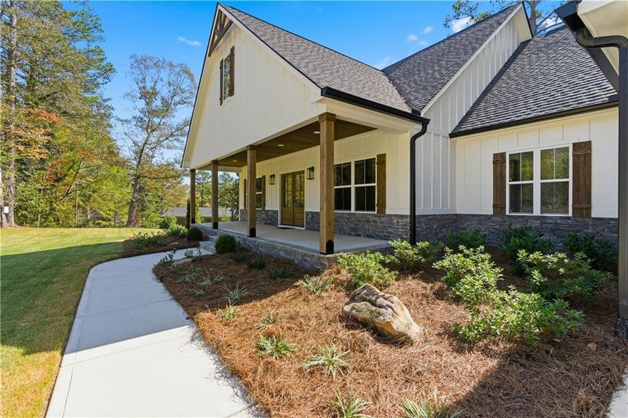 Exterior details and patio area of a home in , Dallas (Image 35).