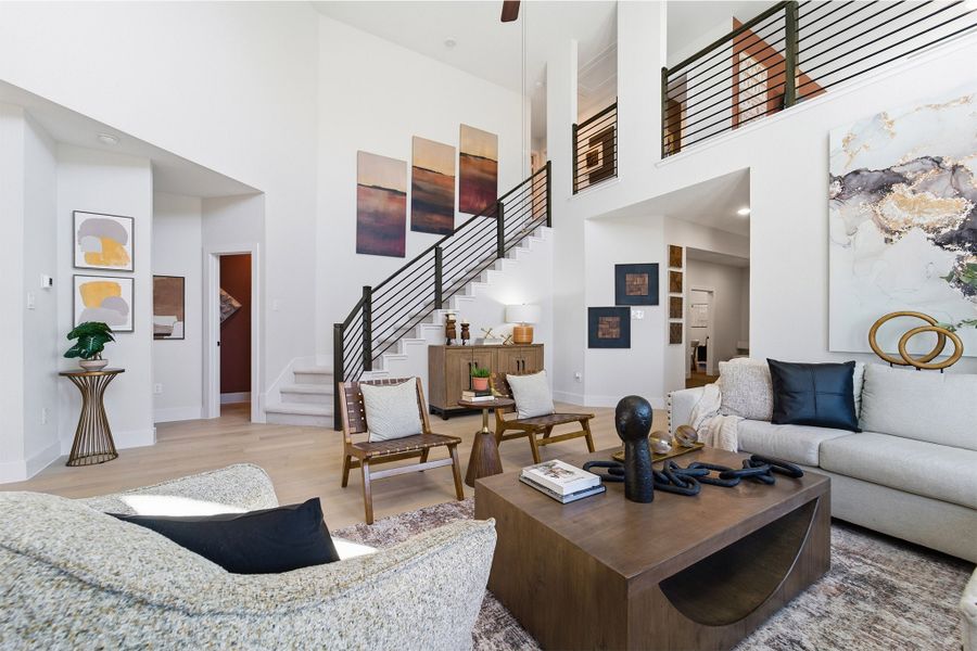 Furnished interior view inside a new home in Infinity Square, Kyle (Image 39).