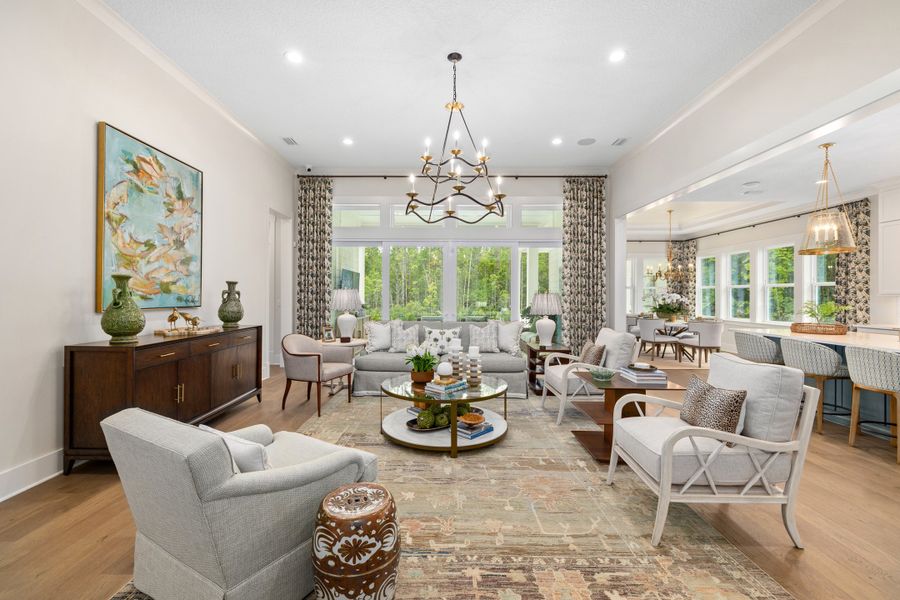 Representative furnished interior of a home built from the Avondale II by Riverside Homes in Hidden Creek at SilverLeaf, St. Augustine (Image 20). Representative furnished interior of a home built from the Avondale II by Riverside Homes in Hidden Creek at SilverLeaf, St. Augustine (Image 20).