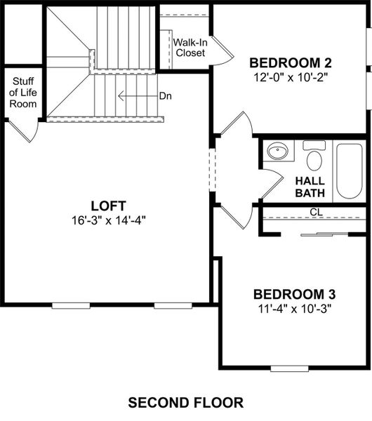 The Cordoba floor plan by K. Hovnanian Homes. 2nd Floor shown. *Prices, plans, dimensions, features, specifications, materials, and availability of homes or communities are subject to change without notice or obligation.