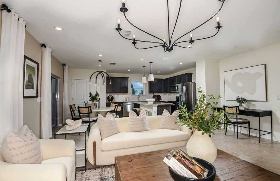 Furnished interior view inside a new home in Riverwood, Zephyrhills (Image 16). Furnished interior view inside a new home in Riverwood, Zephyrhills (Image 16).