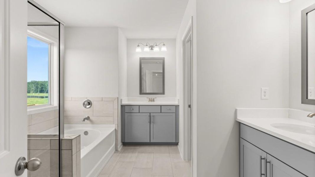 Furnished interior view inside a new home in Hamptons at Riverwood East, Dallas (Image 9).