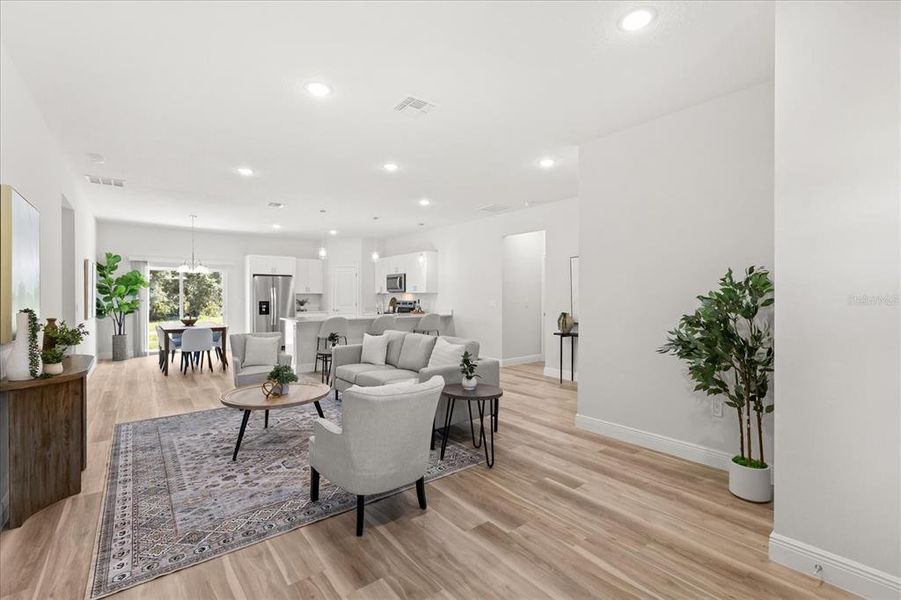 Furnished interior view inside a new home in , Ocala (Image 17).
