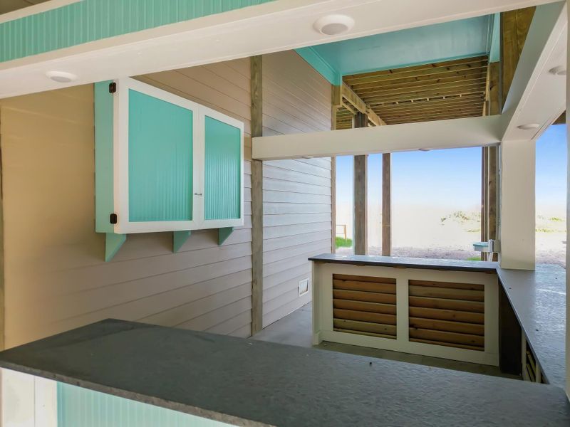 Exterior details and patio area of a home in , Crystal Beach (Image 29). Exterior details and patio area of a home in , Crystal Beach (Image 29).