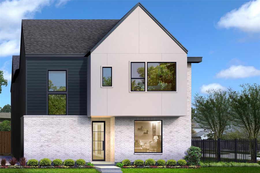 Front exterior of a new home in , Houston, TX, highlighting curb appeal (Image 2).