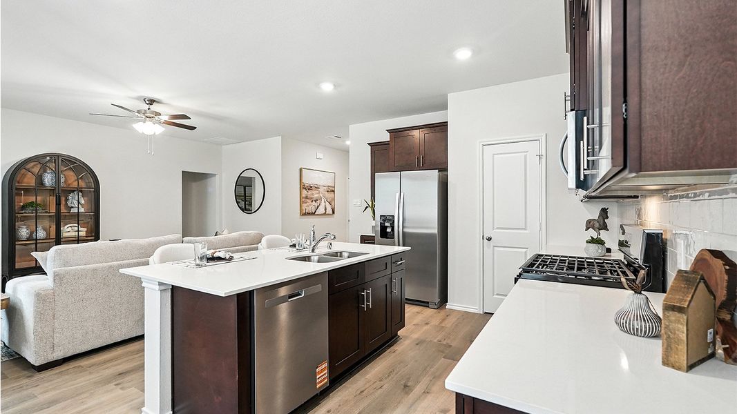 Representative furnished interior of a home built from the Naples by D.R. Horton in The Reserve at Timber Creek, Lindale (Image 9).