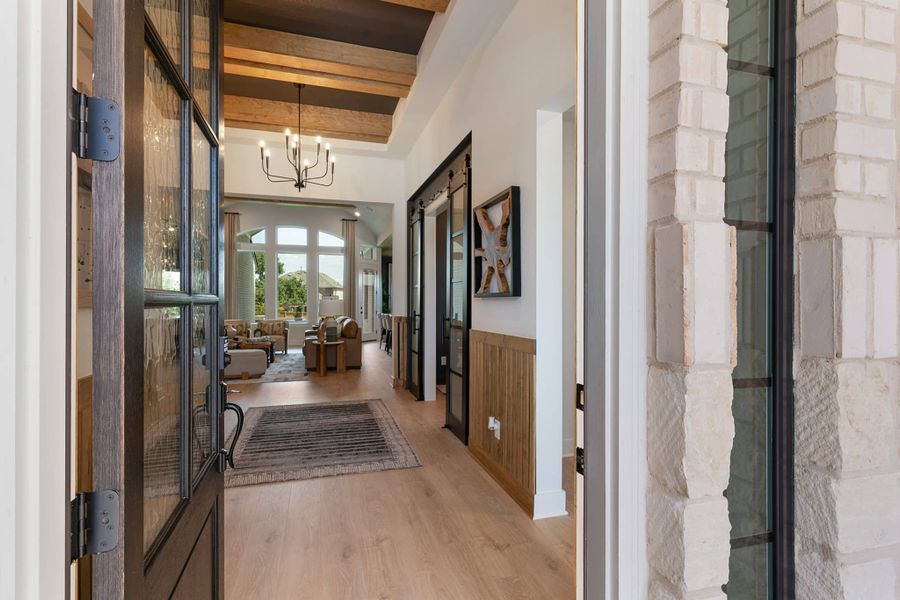 Furnished interior in a model home at Highland Village in Georgetown (Image 15).