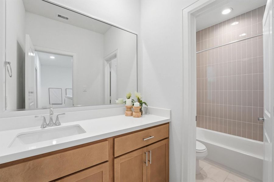 Furnished interior view inside a new home in Highland Commons, Houston (Image 12).