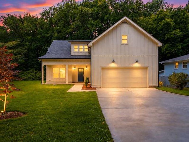 Front exterior of a new home in , Marietta, GA, highlighting curb appeal (Image 26).