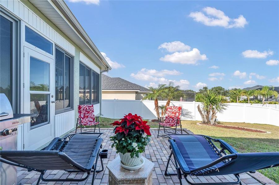 Exterior details and patio area of a home in , Lakeland (Image 3). Exterior details and patio area of a home in , Lakeland (Image 3).