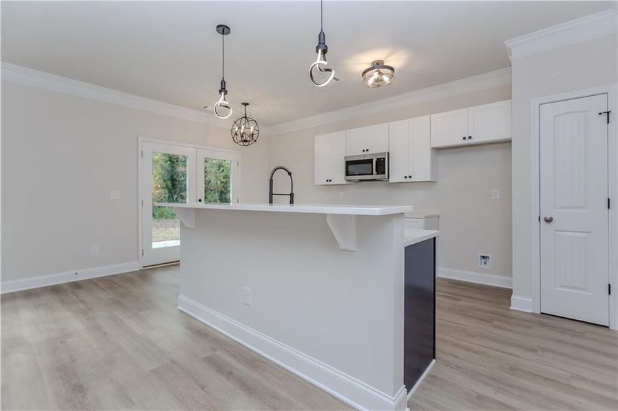 Furnished interior view inside a new home in , Atlanta (Image 8).
