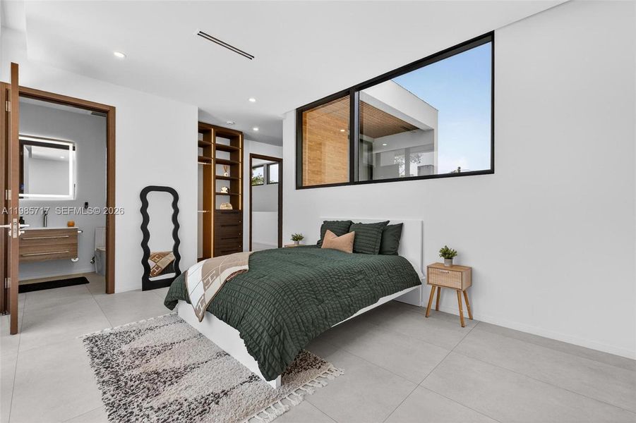 Furnished interior view inside a new home in , Miami (Image 57).