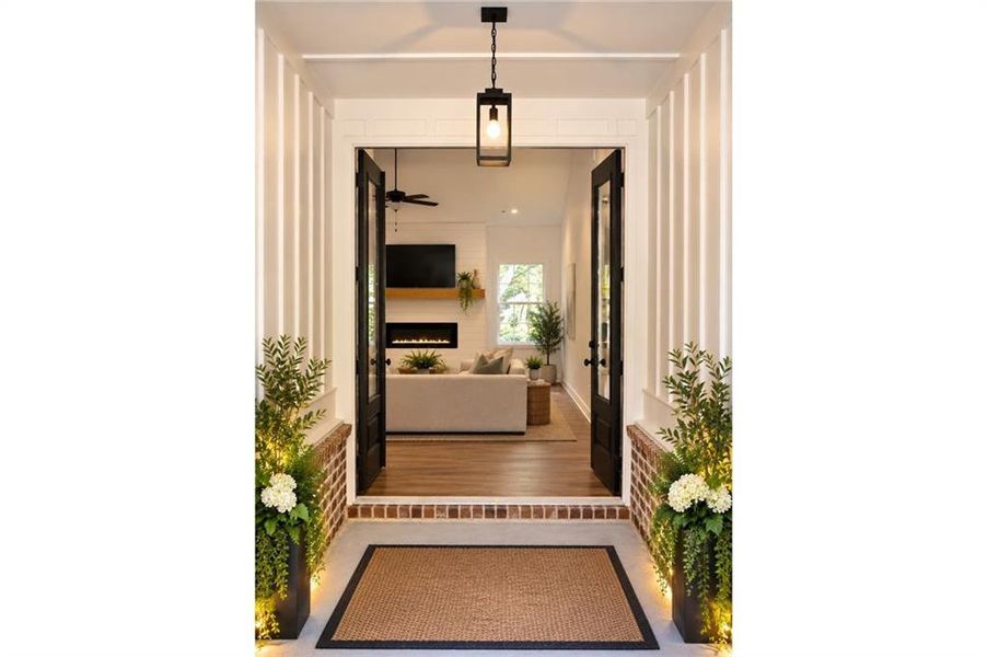 Exterior details and patio area of a home in , Villa Rica (Image 3).