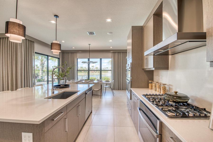 Furnished interior view inside a new home in Apex at Avenir, Palm Beach Gardens (Image 36).