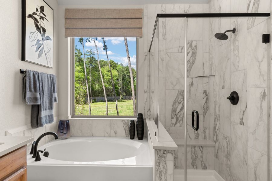 Furnished interior view inside a new home in The Woodlands Hills, Willis (Image 17).