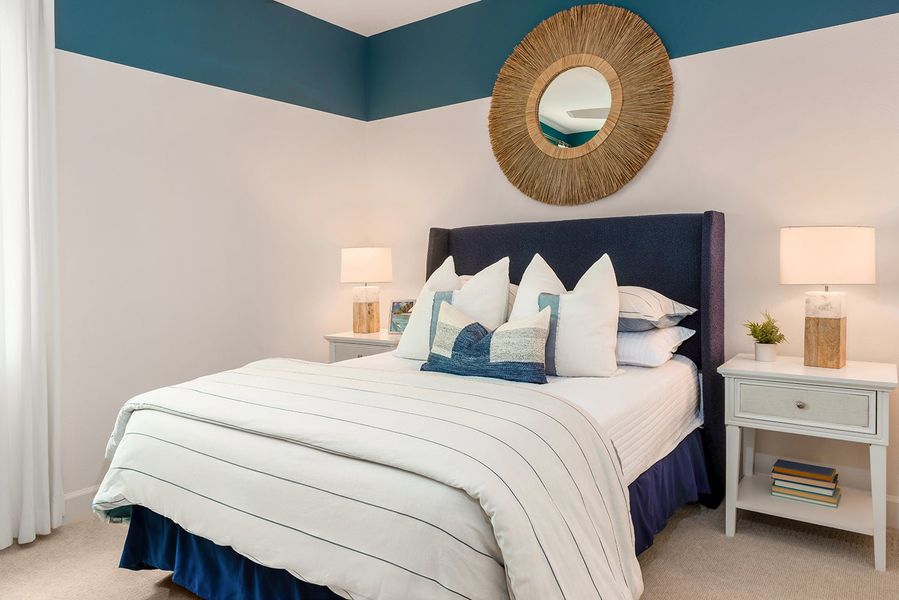 Representative furnished interior of a home built from the Hampton II by Park Square Residential in Leela Reserve, Tavares (Image 16).
