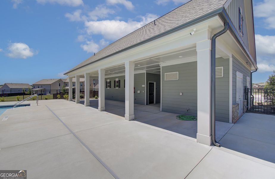 Front exterior of a new home in Enclave at Logan Point, Loganville, GA, highlighting curb appeal (Image 21).