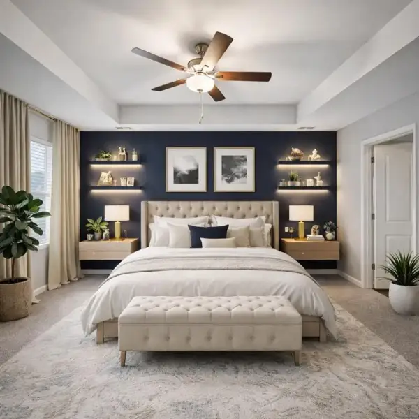 Furnished interior view inside a new home in The Hills at Cedar Creek, Winder (Image 16).