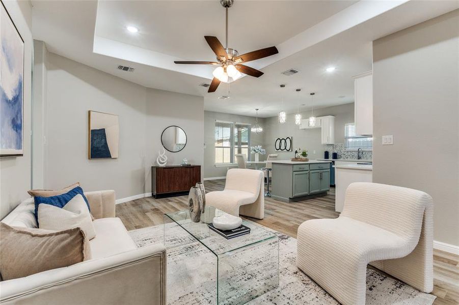 Furnished interior view inside a new home in , Fort Worth (Image 6).
