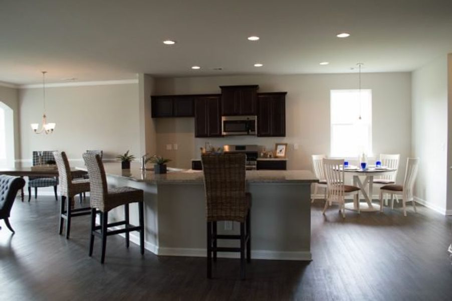 Representative furnished interior of a home built from the Poplar by Piedmont Residential in Falls Creek, Flowery Branch (Image 5).