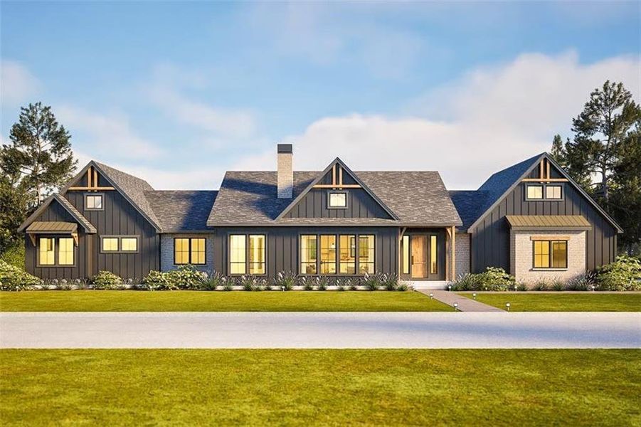 Front exterior of a new home in , Cartersville, GA, highlighting curb appeal (Image 2).