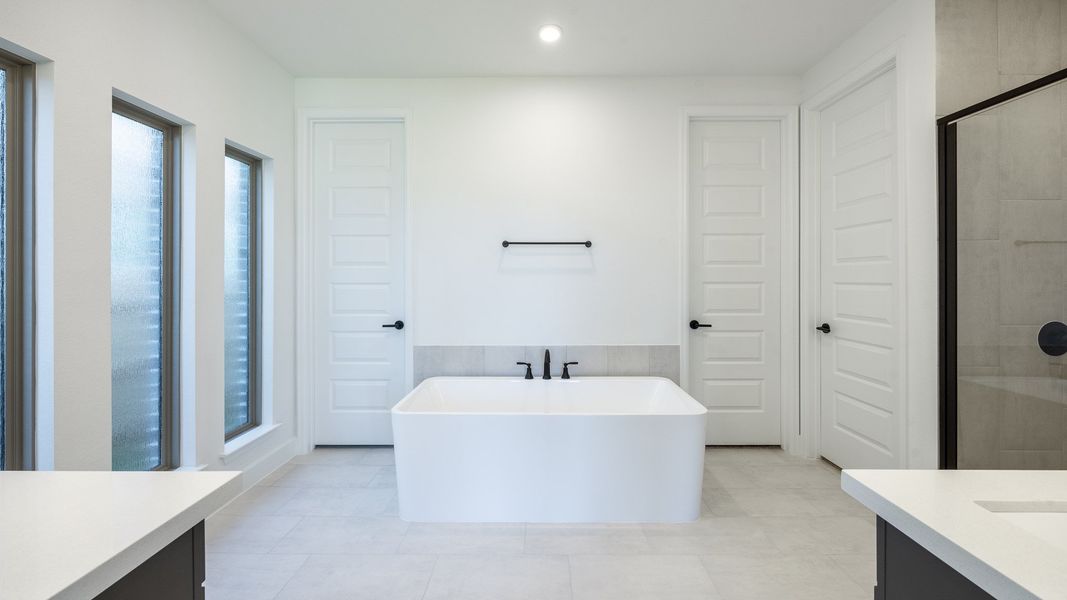 Furnished interior view inside a new home in Santa Rita Ranch 50', Liberty Hill (Image 6).