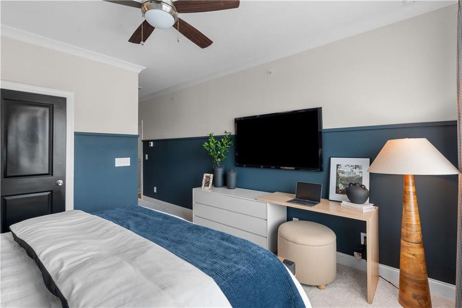 Furnished interior view inside a new home in Market Square at Sawnee Village, Cumming (Image 14). Furnished interior view inside a new home in Market Square at Sawnee Village, Cumming (Image 14).