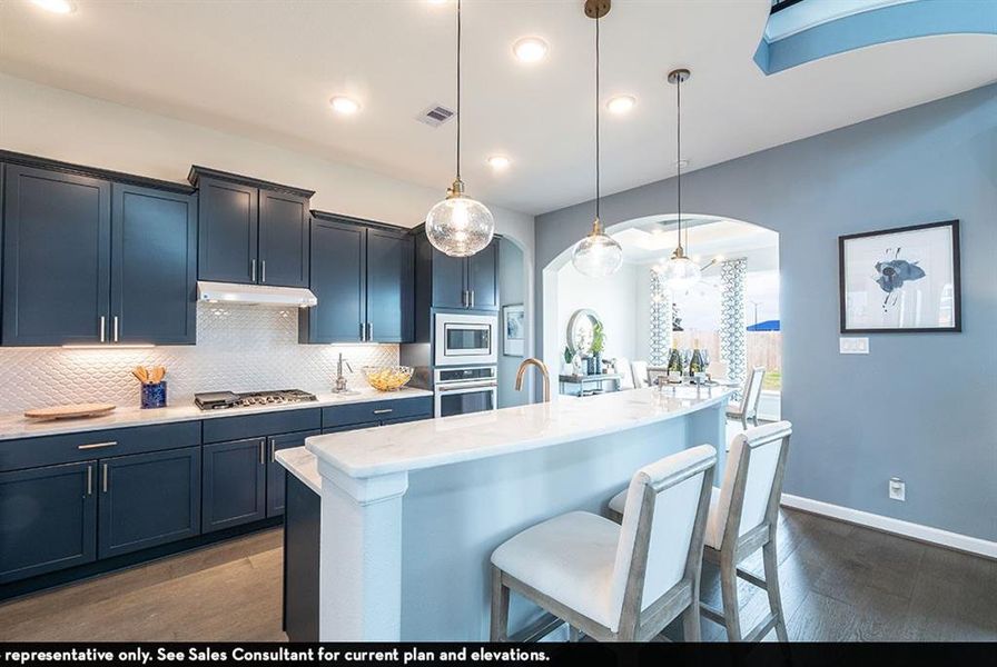 Furnished interior view inside a new home in Green Meadows, Celina (Image 25).