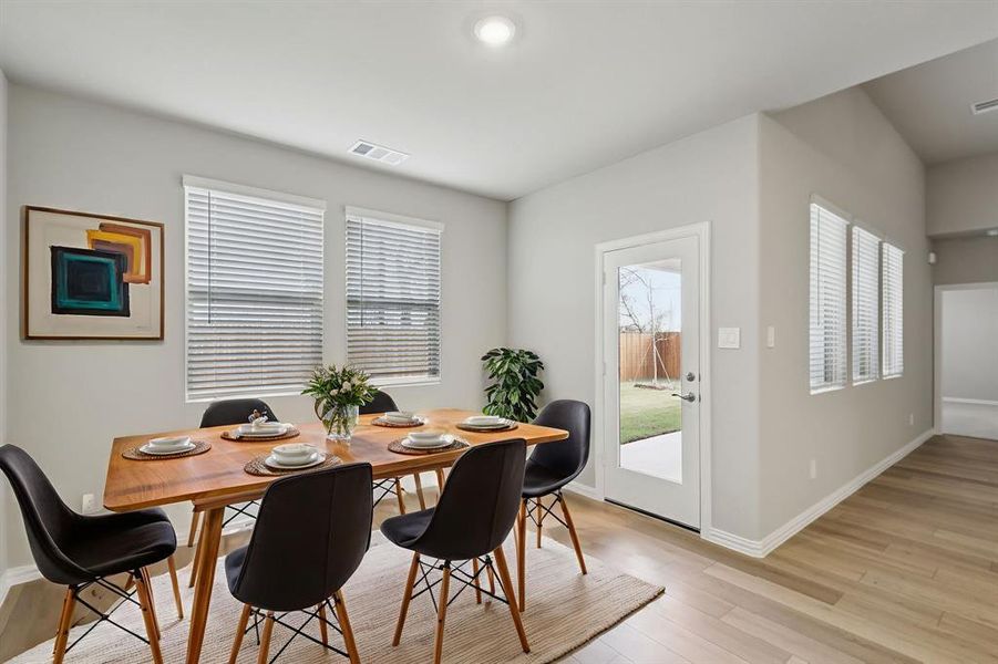 Furnished interior view inside a new home in Parks at Foster Crossing - Premier Series, Anna (Image 7). Furnished interior view inside a new home in Parks at Foster Crossing - Premier Series, Anna (Image 7).