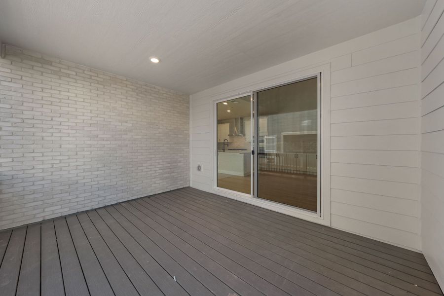 Exterior details and patio area of a home in Trumark Homes at Sterling Ranch, Littleton (Image 3).