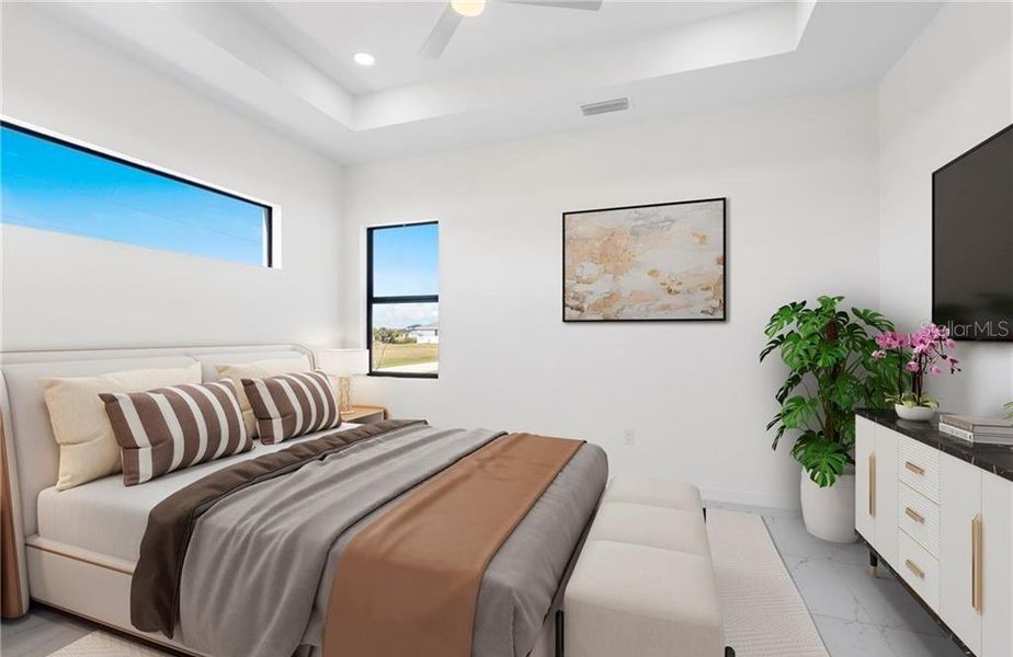 Furnished interior view inside a new home in , Cape Coral (Image 12).