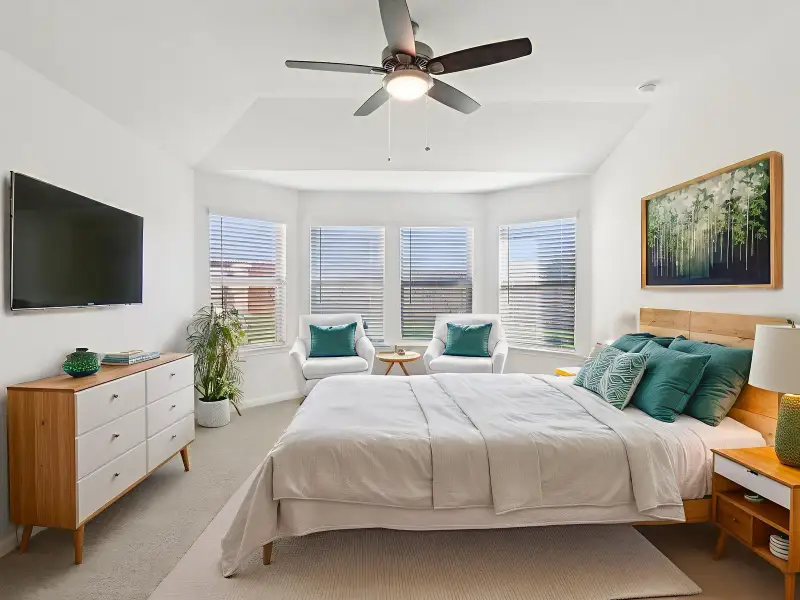 Furnished interior view inside a new home in Remington Ranch, San Antonio (Image 3).