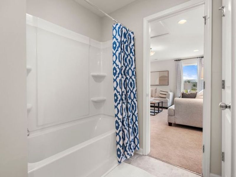 Representative furnished interior of a home built from the Elon by True Homes in Shay Crossing, Salisbury (Image 25).