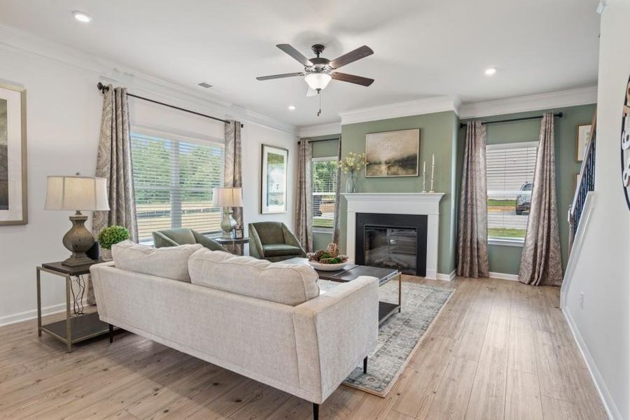Furnished interior view inside a new home in The Stiles, Cartersville (Image 12).