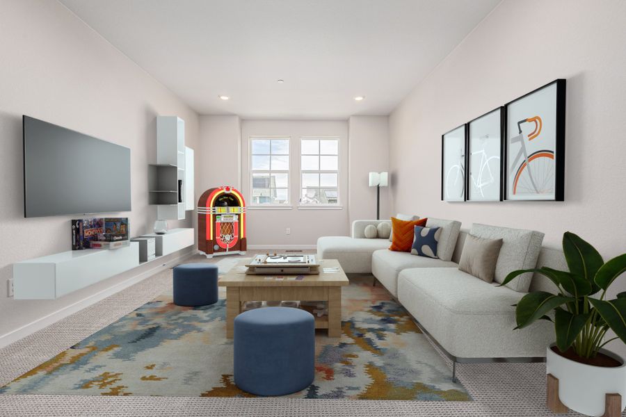 Furnished interior view inside a new home in Westerly, Erie (Image 11).