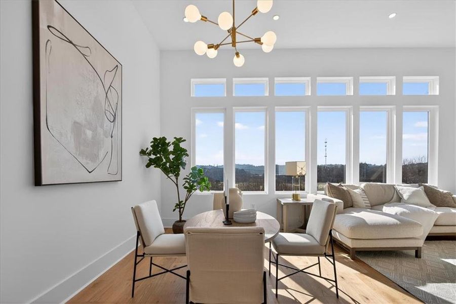Furnished interior view inside a new home in , Canton (Image 16).